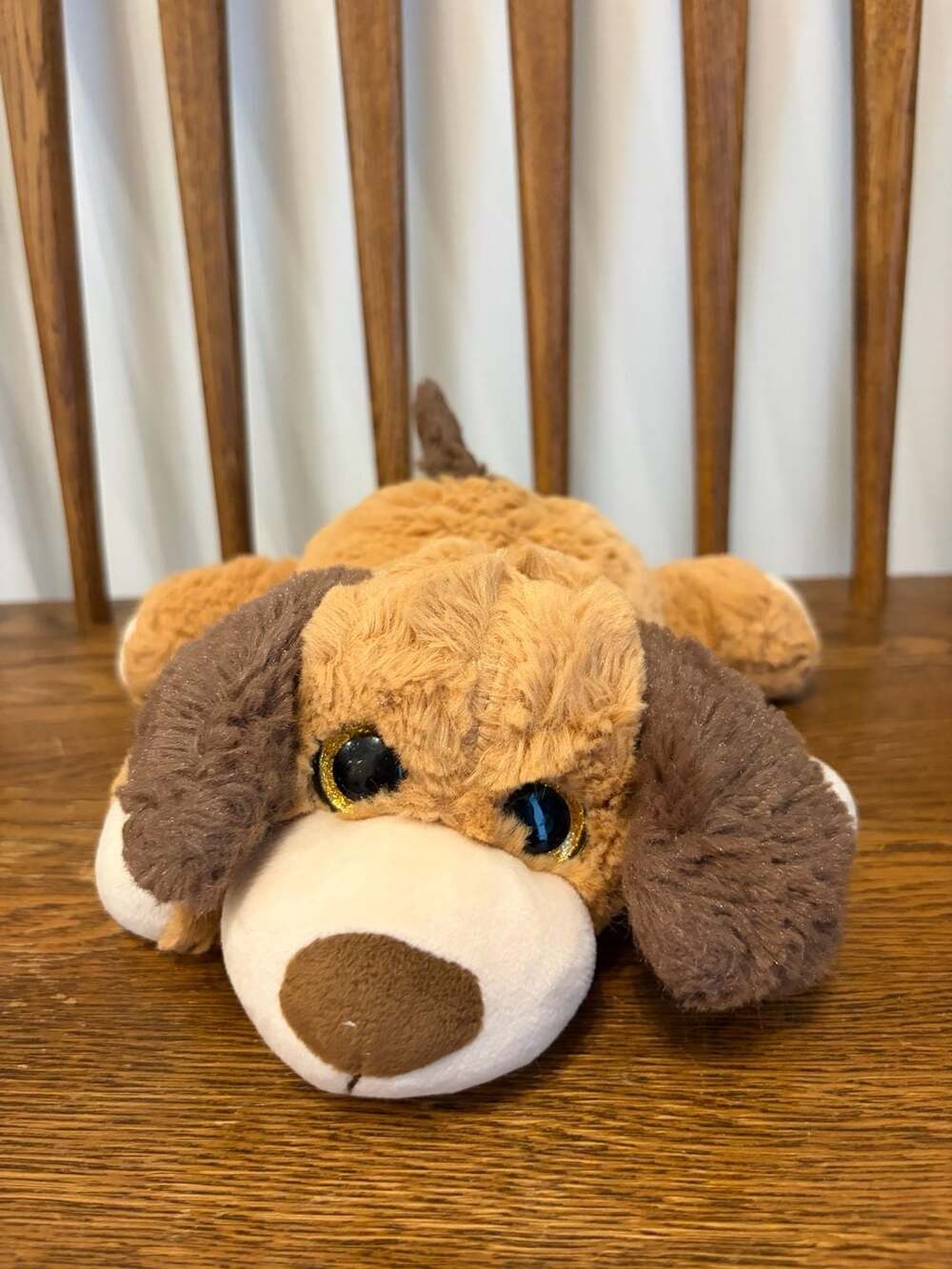 Best Made Toys 9-inch Brown Laying Dog Plush Stuffed Animal